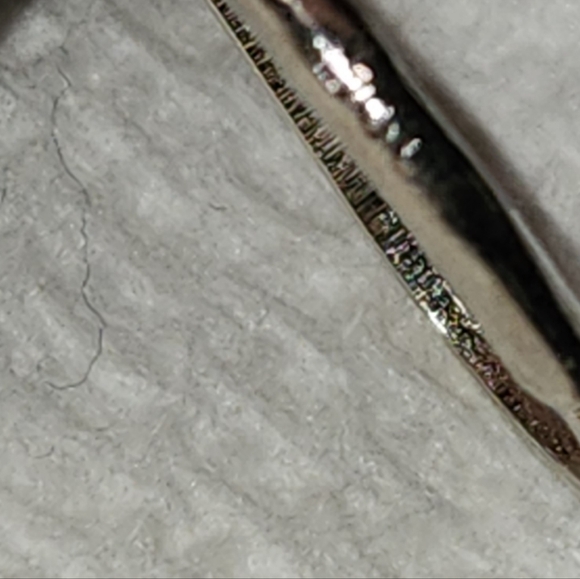 Sterling and Faceted 'Stone" Hinged Earrings - Picture 5 of 6